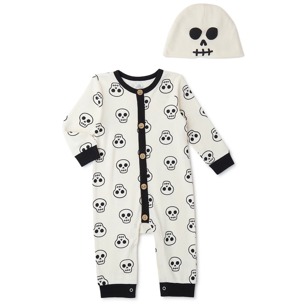 Baby skeleton Romper